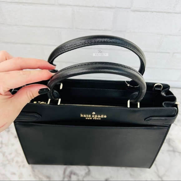 Kate Spade Staci Large Black Satchel Crossbody - Picture 5 of 11